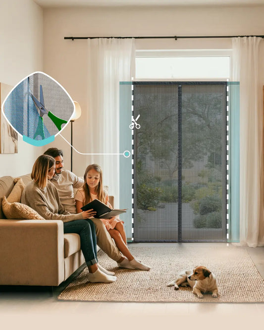 Varano Magnetic Screen Door Shortanable in Width