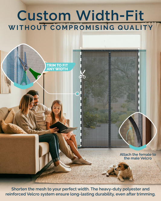 Varano Magnetic Screen Door Shortanable in Width